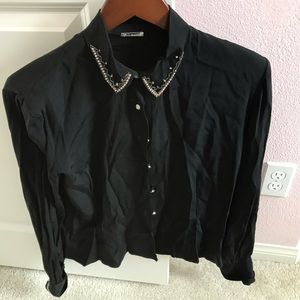 1940s Embellished Blouse